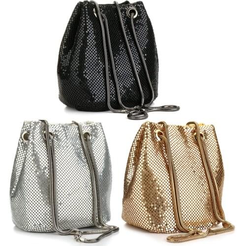 AllMei Women's Silver Clutches