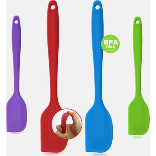 Non Stick butter cooking silicone spatula set food grade cookie pastry scraper cake baking spatula silicone spatula Eco-Friendly