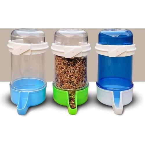 240ML Bird Water Feeder Automatic Hanging Bird Waterer Parrot Food Dispenser for Cage Water Container Bird Feeders Legendog