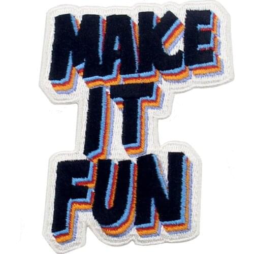 Embird Embroidered Patches for Hats Make It Fun Ceo-Friendly Handmade 3D Badge