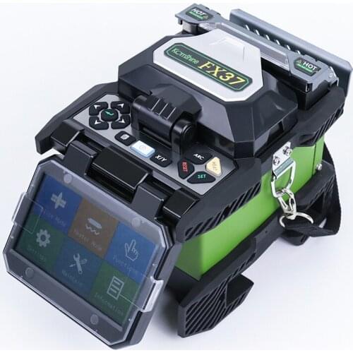 FTTX Fiber Optical Welder Machine Komshine FX37 Optical Fiber Fusion Splicer Kit with FIS Stripper Kevlar Shears