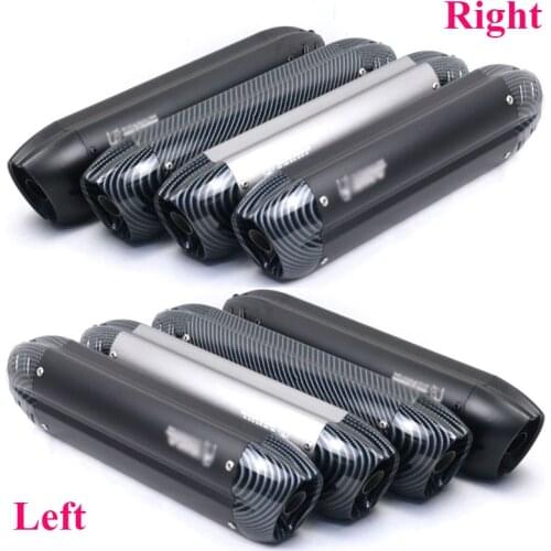 Left and Right side Universal Motorcycle Exhaust Muffler Pipe Escape moto mivv Silencer for cbr250 cb1000r er6n sv650 Z750 Z1000