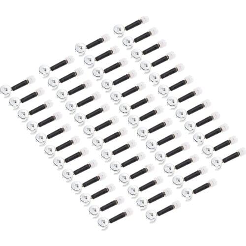 Uxcell Furniture Connecting Kit, 15mm OD Cam Fitting M6x40mm Dowel Screws, Iron 50 Sets