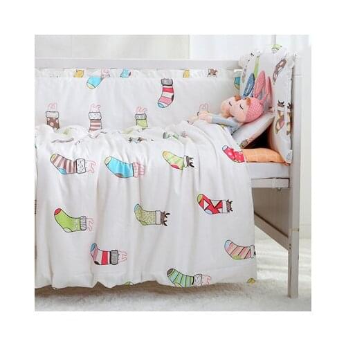 7PCS full Set Baby Bedding Set Crib Bedding kit de berço Newborns Multi Sizes Bed Set Duvet Sheet ,(4bumper+sheet+duvet +pillow)