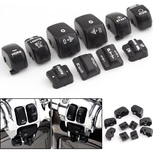 Hand Switch Housing Cap Cover For Harley Road King Softail Dyna Fat Bob Sportster 883 1200 1996-2013 Black Motorcycle Accessory