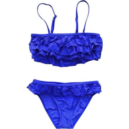 2017 New Pretty Swimsuit Summer Children Swimwear Split Two-piece Swimsuit Girls Bikini Girls Beautiful Bikini Childrens Swimwe