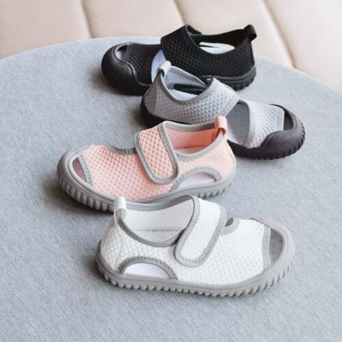 Summer cool net children shoes new double hook children sandals hollow mesh fabric shoes for children in campus