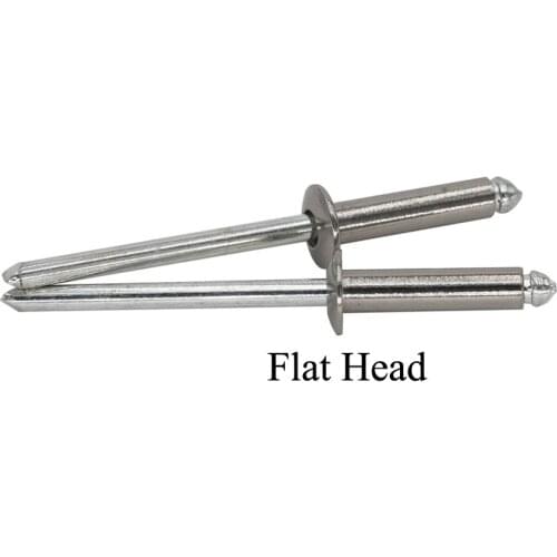 M3.2 M3.2*16 3.2x16 M3.2*7 M3.2x7 304 Stainless Steel 304ss DIN7337 Self-Plugging Pull Nail POP Round Flat Head Blind Rivet