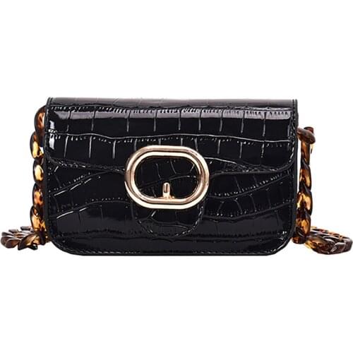 MOLAVE Handbags Fashion Women Pure Color Waist Bag Shoulder Messenger Bag Chain Stone pattern Phone Bags handbags luxury Jun5