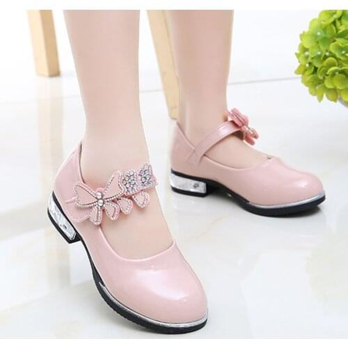 Bling Bow Girls Non-slip Sandals Princess Shoes Toddler Shoes For Baby Girls Baby Clothes Toddler Kids Mary Janes Shoes