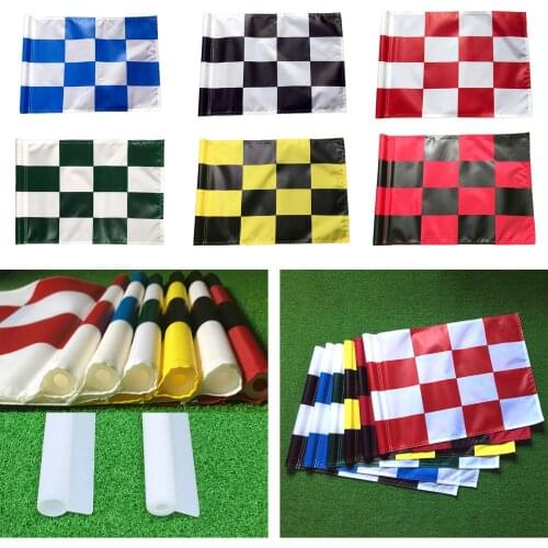 Nylon Training Golf Putting Practice Green Marker Flag Garden Yard Target