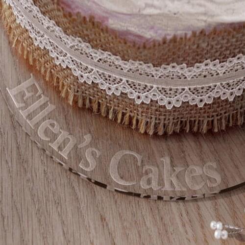 Personalised Cake Board Bakers Gift with Name Business Bakery Logo Design Stand Plate Gift For Wedding Birthday Cake Board