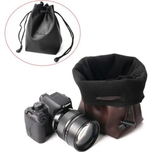 PU leather camera bag Pouch For Sony A6300 A6400 A6500 A6600 A6100 A6000 A7RII A7M3 A7RIV A9 RX10IV portable case waterproof