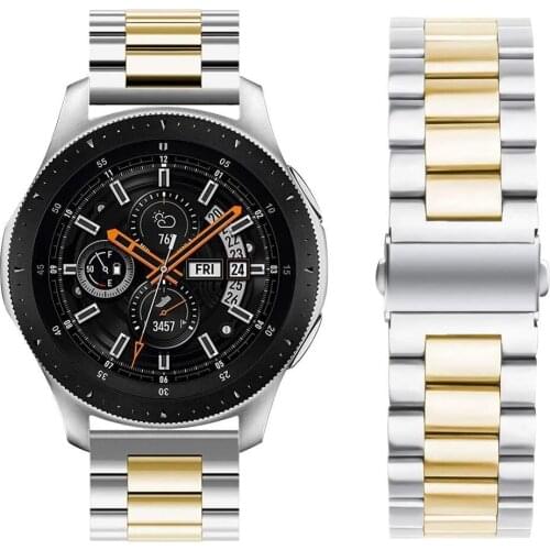 For Samsung Gear S3 Strap Strap Galaxy Watch 46mm Metal Strap 22mm Stainless Steel Metal Replacement Strap Watch Accessories