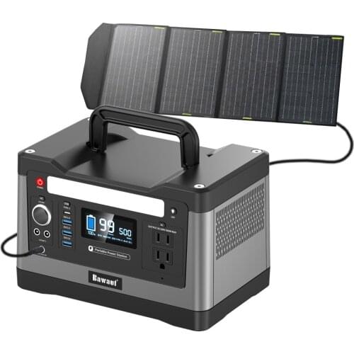 Solar Energy System 500Wh power station 500w for outdoor mobile cpap machine van with batteries inverter backup