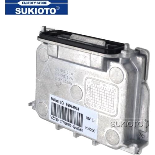 SUKIOTO New OEM 6G D1S D1R HID Xenon Headlight Ballast 89034934 4L0907391 For 1 Series Q7 C5 V70 Car Light D1 Xenon Ballast