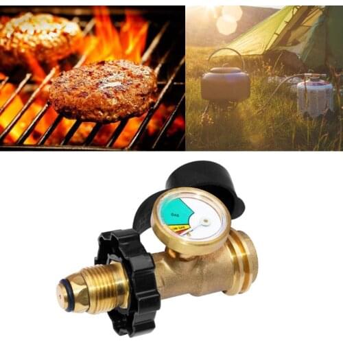 Universal BBQ Gas Propane Pressure Gauge Tank RV Pressure Gauge Level Indicator