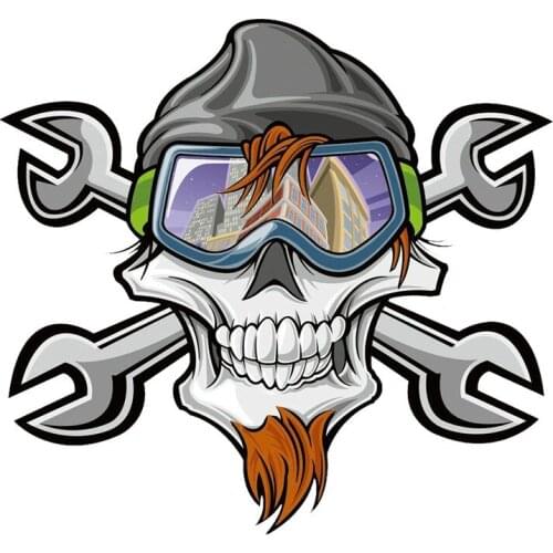 Hot Personality Ski Snowboard Mechanic ATV Car Vinyl Sticker Laptop Travel Luggage Rear Windshield Motorcycle Helmet Decal PVC