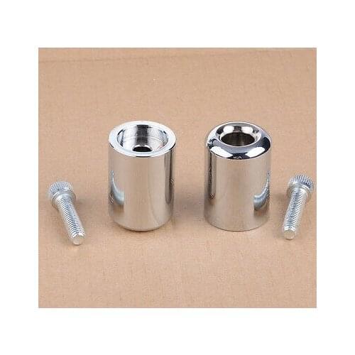 Wotefusi Chrome Handle Bar Ends Grip Caps For Kawasaki Ninja 250R EX250 ZX12R ZX 6RR