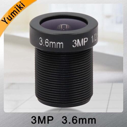 Yumiki 3.0Megpixel M12 MTV 3.6mm 3MP HD CCTV Camera Lens IR HD Security Camera Lens Fixed Iris