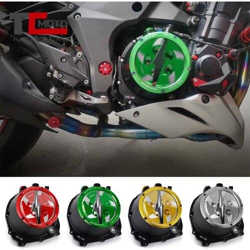 Motorcycle Engine Protector Cover Racing Clear Clutch Cover Spring Retainer Pressure Plate For Kawasaki Z1000 Z 1000 2010-2015