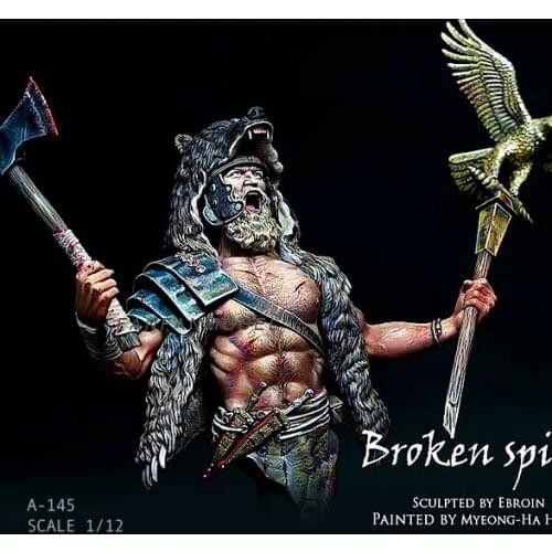 1/12 Resin Bust Figure Kits Model Roman Lionhead soldier self-assembled A-145