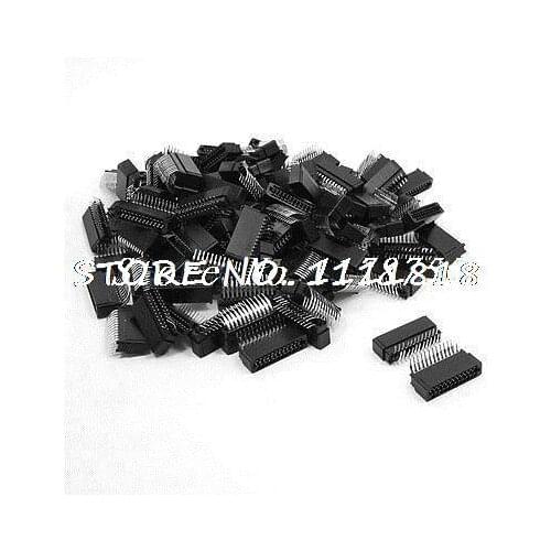 100 Pcs 2.0mm Pitch Dual Row 2x12 Pin Angle IDC Male Headers 24 Pins