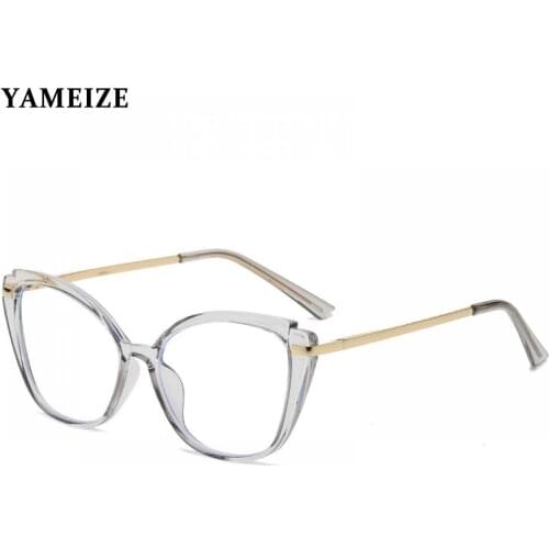 2021 Trends Office Anti Blue Light Glasses Women Cat Eye TR90 Spring Hinge Eyeglasses Computer Blue Light Blocking Eyewear Gafas