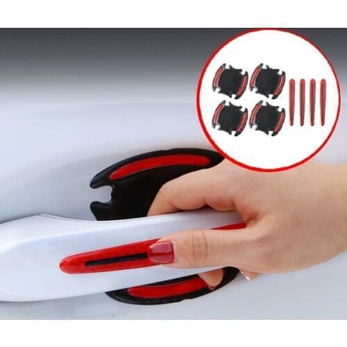 3D Car Reflective Sticker Door Bowl Anti-scratch Tape For Suzuki SX4 SWIFT Alto Liane Grand Vitara Jimny SCross