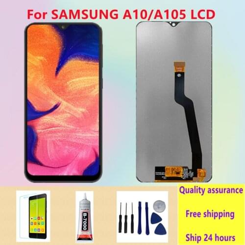6.2" Original LCD For Samsung Galaxy A10 A105 A105F SM-A105F A105FN LCD Display Screen replacement Digitizer Assembly with Frame