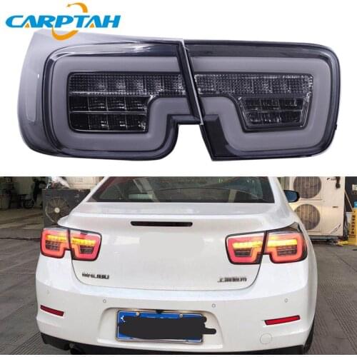 Car Styling Tail Lights Taillight For Chevrolet Malibu 2012 - 2015 Rear Lamp DRL + Turn Signal + Reverse + Brake LED Lights