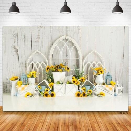 Wooden Board Wall Flower Photography Backgrounds Portrait Photophone Newborn Baby Indoor Photocall Photo Studio Backdrops Props