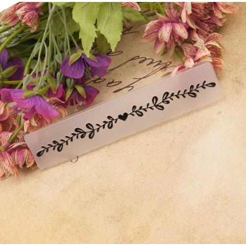 Leaves Embossing folders Plastic For Scrapbooking DIY Template Fondant Cake Photo Album Card Making Em223