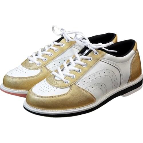 Men PU Leather Bowling Shoes Women Skidproof Sole Professional Sports Bowling Shoes Anti-slip Training Sneakers D0762