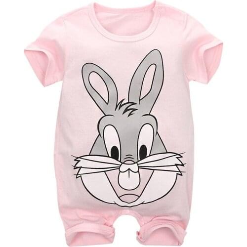 Boys And Girls Onesie 2020 Summer Hot Style Cotton Round Collar Thin Climbing Clothes Baby Home Wear