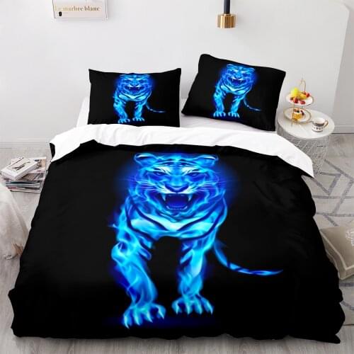 Blue Flame Tag Bedding Set Single Twin Full Queen King Size Ice And Fire Blaze Tags Bed Set Children Kid Bedroom Duvetcover 011