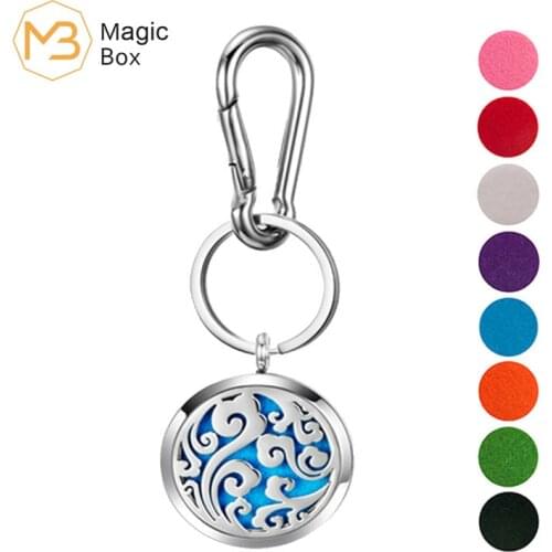 Fashion 316L stainless steel aroma diffuser small box earrings, 8 different color cushion shape water ripple ear pendant