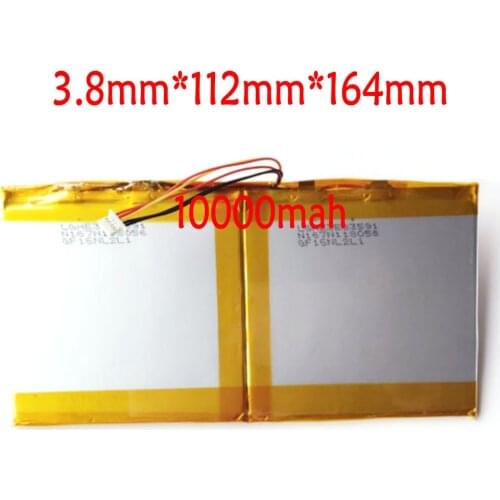 3.7V Original size Battery for Onda V989 Air Eight core (Model: OW10 3) (Model: OW 103) tablet battery 11000mah 5-wire plug