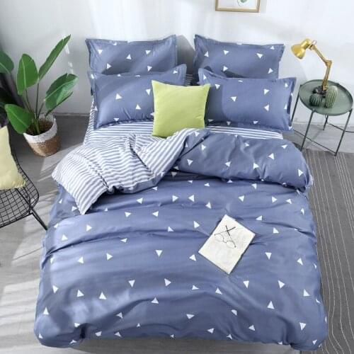 Bed Linen 2019 Quality Printing Geometrical Bedding Set Duvet Cover King Queen Full Twin Size Bedcover Single Double Bed Sack