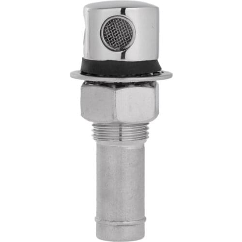 316 Stainless Steel Straight Fuel Breather Vent 0.6 inch/15mm for Boat Truck Car Gas Tank