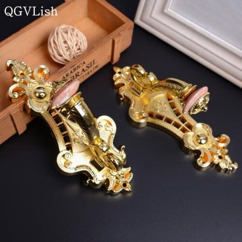 QGVLish 2Pcs Wall Hook Curtain Accessories Cloth-Hat Hooks Tieback Buckles Hanger Tie Back Tassel Brush Curtain Hooks Holdback