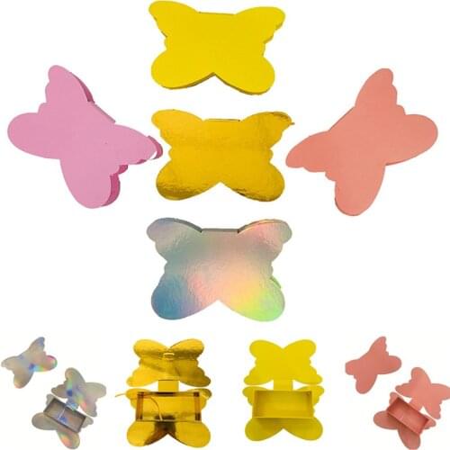 Eyelash Packaging Wholesale Butterfly Rectangle Lashes Case Custom Logo New Lash Boxes With Trays Bulk 25mm Mink Lashes package