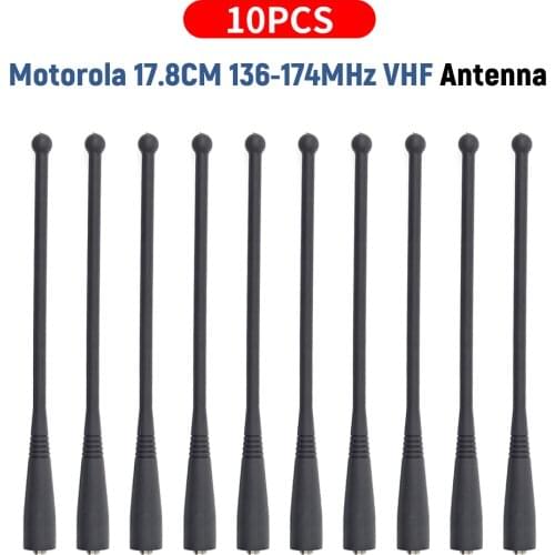 VHF 136-174MHz Antenna for Motorola Radio HT1000 GP900 MT2000 MTX8000 XTS 2500 Two Way Radios Antenna 17.5cm