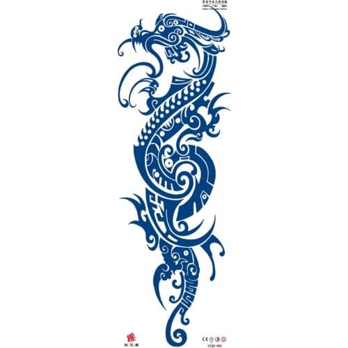 Juice Full Arm Temporary Tattoo Lasts 15 Days 465*155mm Herb Plant Semi Permanent Henna Waterproof Fake Tattoo Sticker Art