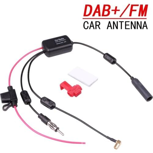 12V Car Radio Antenna FM/AM Radio Signal Amplifier Booster Car Antenna Car Aerials Booster 80-108MHZ For Marine Boat Auto