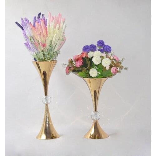 Flower Vase Floor Metal Vases Plant Dried Floral Holder Flower Arrangement Pot Road Lead Home Wedding Corridor Decoration ZHP006