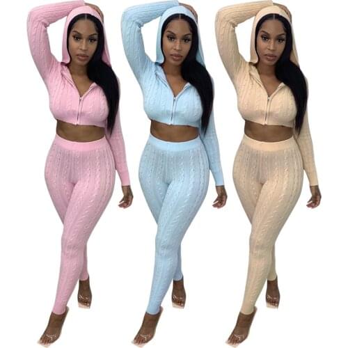 Autumn Women Two Piece Set Pants Suit Solid Color Full Sleeve Shirt And Skinny Pants Sportsuit Clothes For Women Outfit