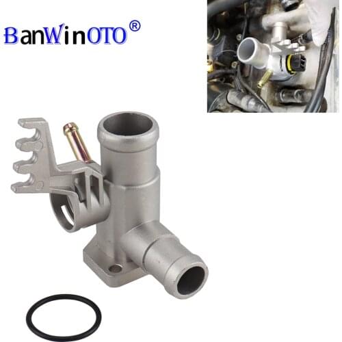 037 121 133E Engine Coolant Hose Pipe Flange For VW Caddy Golf Passat Vento-EU For Seat Cordoba Aluminum Magnesium 037121133E