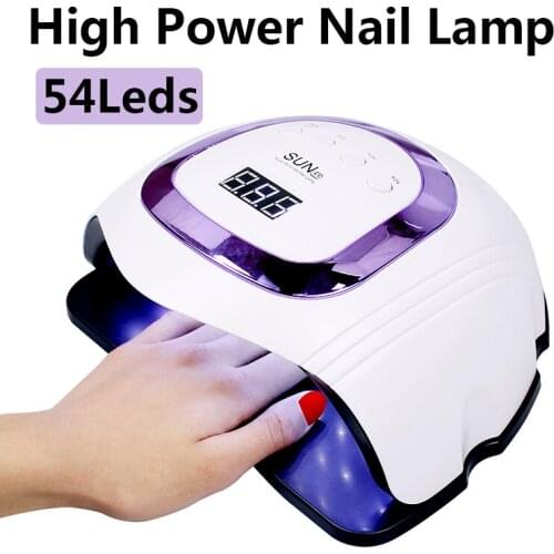 108W/48W/24W High Power UV Lamp for Nails Pro LED Lamp Fast Curing Gel Nail Polish Dryer 54 LEDs Manicure Lamp Nail Art Tools