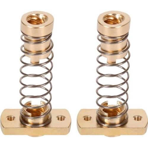 GTBL 2 Sets CR10 Z Axis T8 Anti Backlash Spring Loaded Nut Elimination Space Brass Nuts for Upgrade Ender 3S Ender 3 Pro
